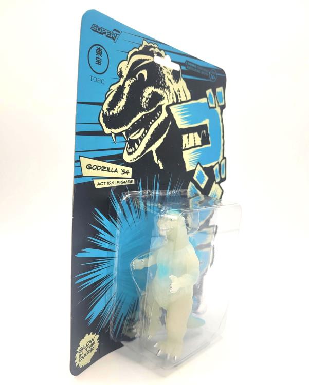 Toho ReAction Godzilla '54 Glow-in-the-Dark SDCC 2022 Exclusive Collectible Figure - Perfect for Movie Fans, Display Shelves & Nighttime Glow Collections