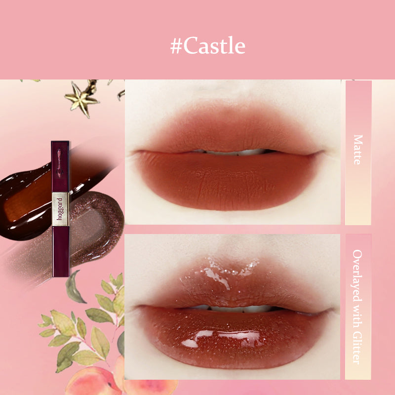 HAGGARD Scepter Series Dual Ended Lip Lacquer - Long Lasting Matte & Glossy Lipstick Set for Day & Night Wear - Perfect for Parties, Dates, and Special Occasions