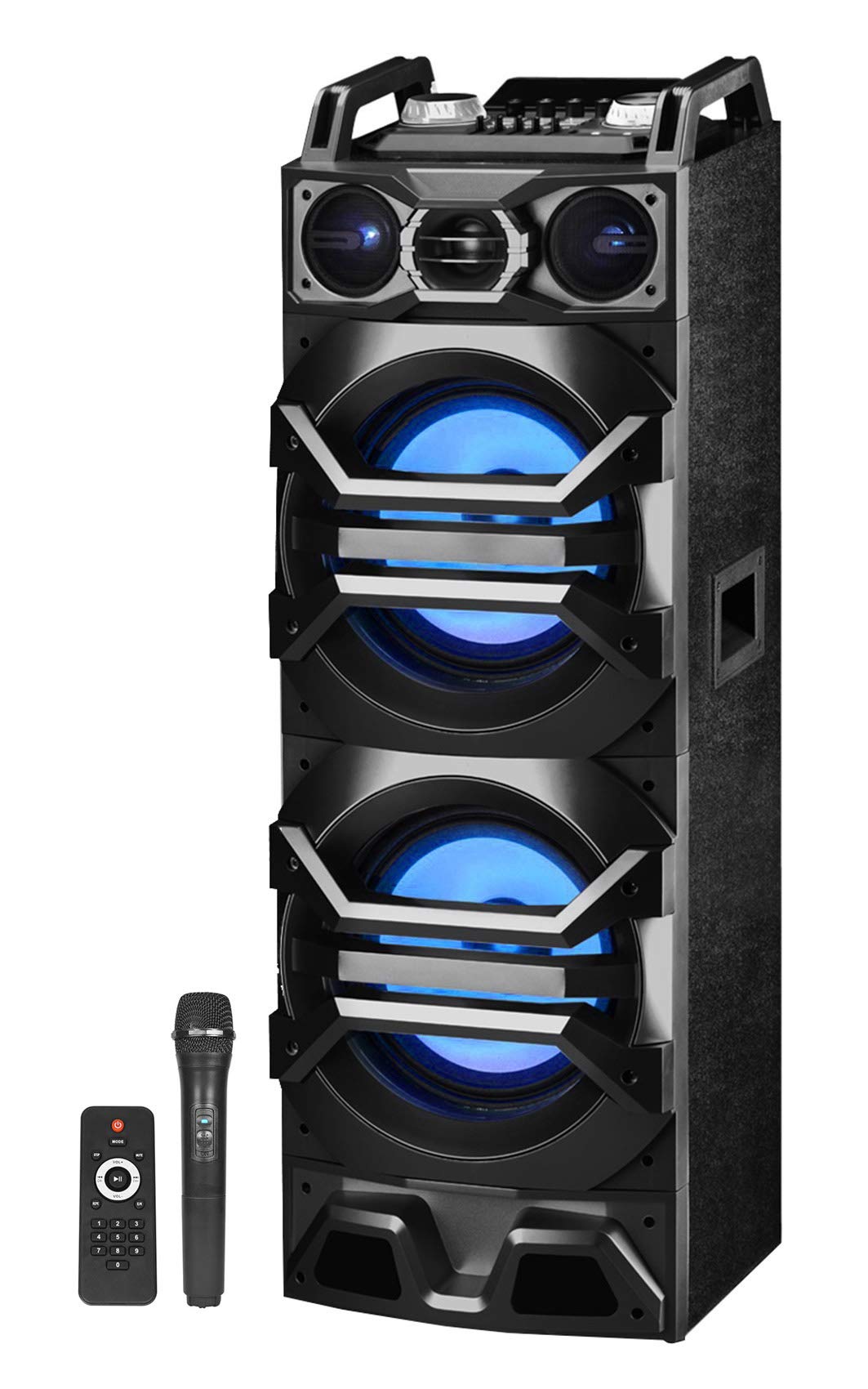 Technical Pro Bluetooth Karaoke Machine System with Wireless Microphone & Tablet Stand - Portable Home Party Singing System for Adults & Kids, Perfect for Birthday Parties, Family Gatherings & Entertainment