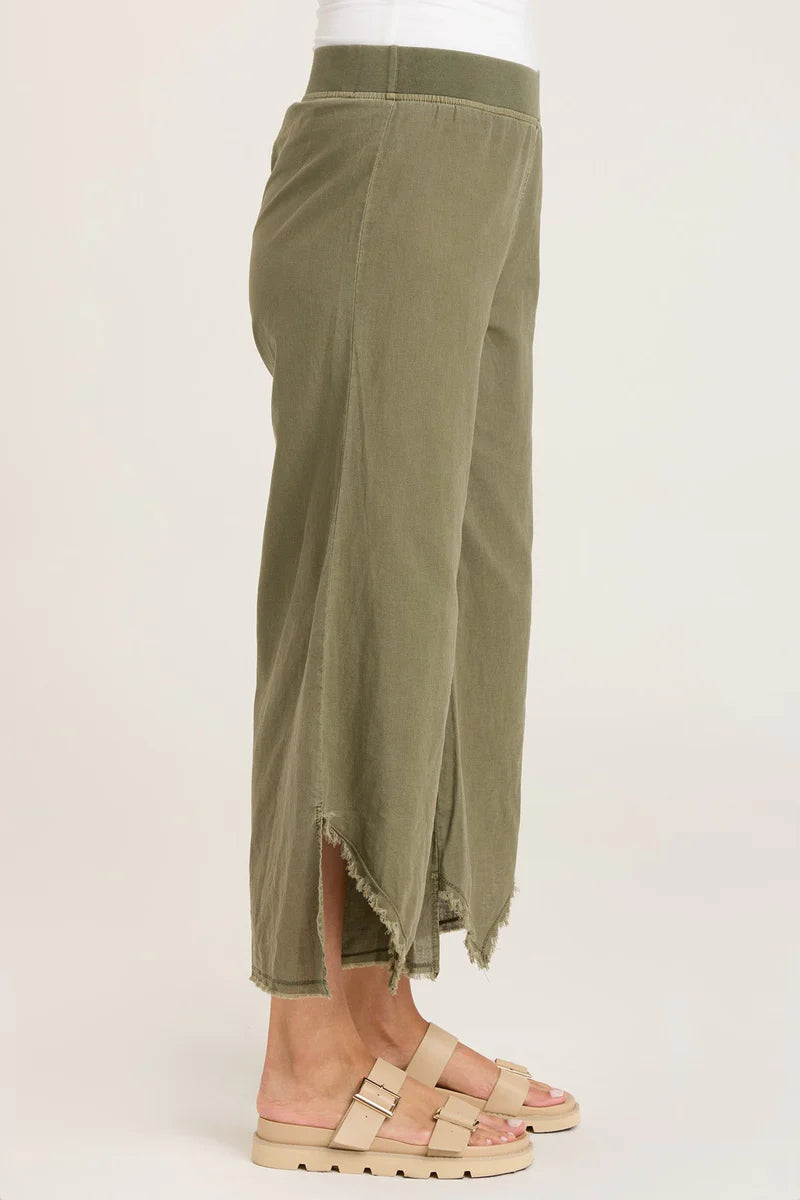Astri Pants - Kombu Pigment Dye Casual Trousers for Women | Comfortable & Stylish | Perfect for Everyday Wear, Office & Outings