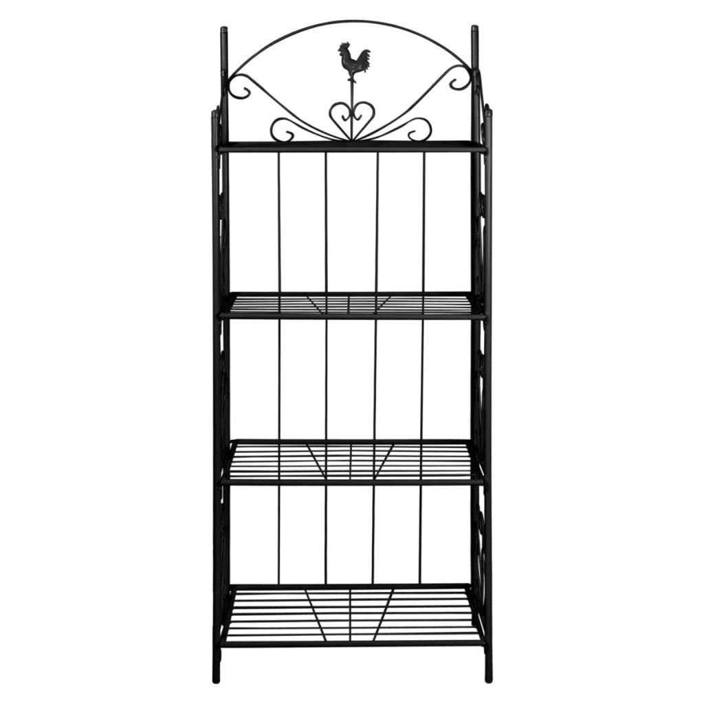 HURRISE 4-Tier Metal Plant Stand Shelf - 61.5