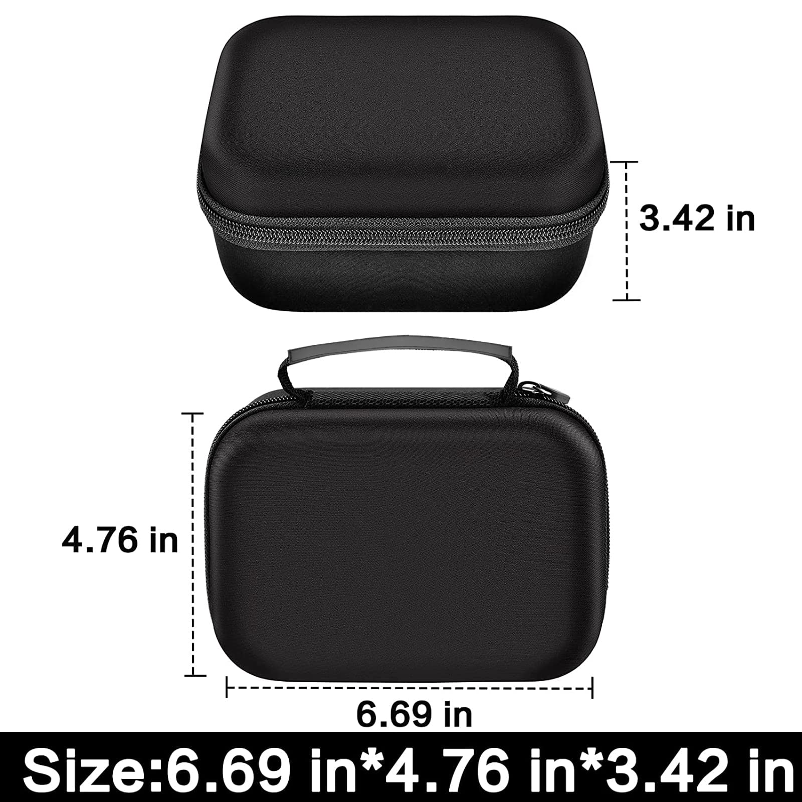 Phomemo M110 Label Maker Case - Portable Mini Bluetooth Thermal Label Printer Storage Bag for Printer Labels, USB Cable & Accessories (Black, Box Only) | Perfect for Office, Home & Travel Organization