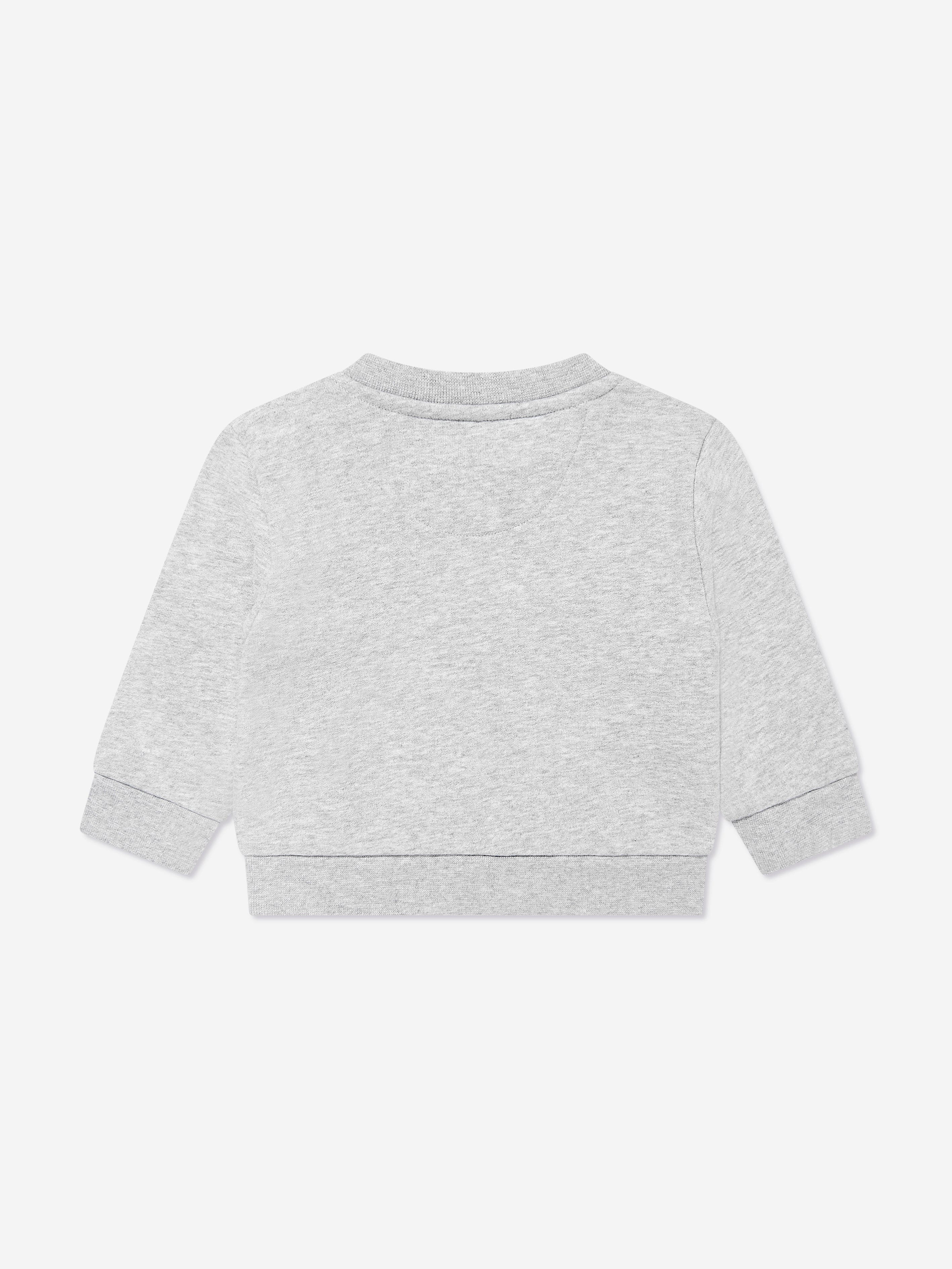 Baby 365 Graphic Sweatshirt in Grey - Soft Cotton Pullover for Infants & Toddlers - Perfect for Playdates, Family Outings & Photo Shoots