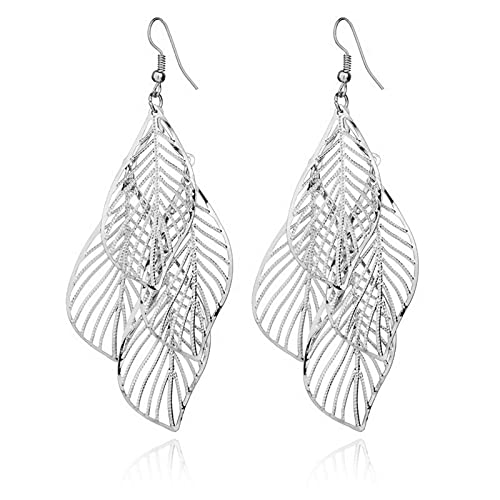 Silver Filigree Leaf