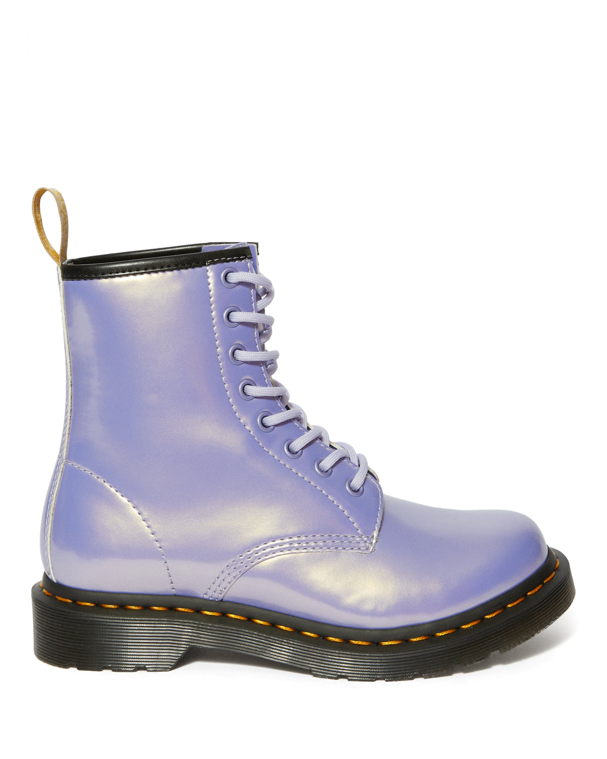 Dr. Martens 1460 Vegan Purple Heather Opaline Boots - Women's Vegan Leather Combat Boots for Punk, Goth & Street Style Fashion