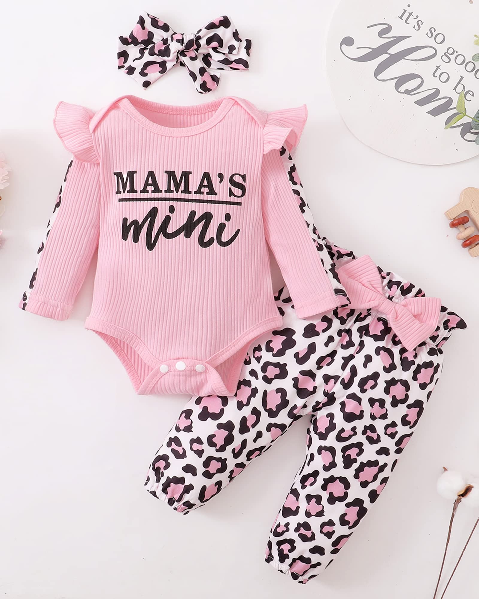 Adorable Infant Baby Girl Clothes Set - Soft Long Sleeve Romper & Pants Outfit for Newborns | Cozy Fall & Winter Baby Girl Fashion | Perfect for Photoshoots, Playdates & Special Occasions