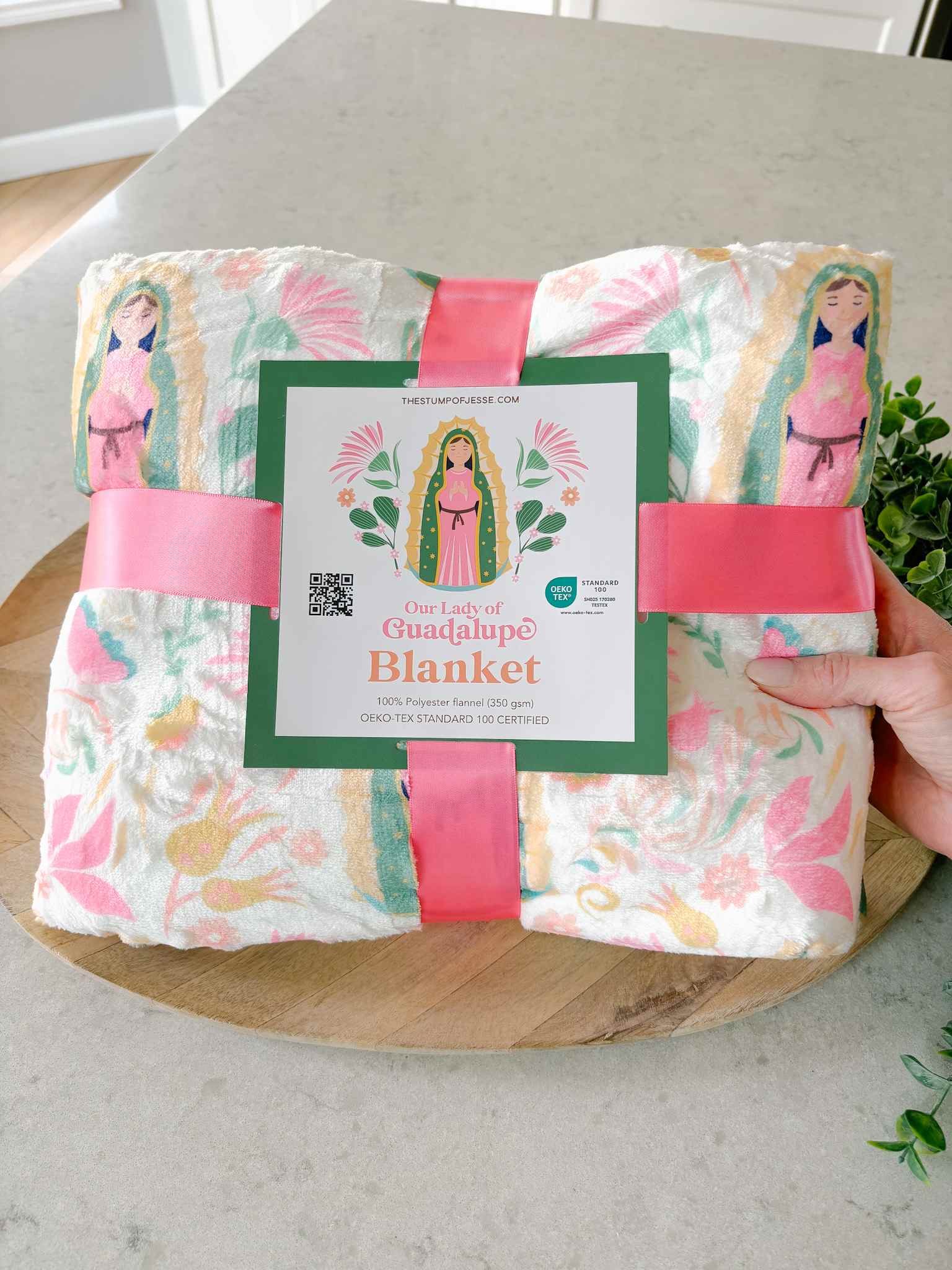 Our Lady of Guadalupe Minky Blanket - Soft Religious Throw Blanket for Prayer & Comfort - Perfect for Home, Church & Gift Giving