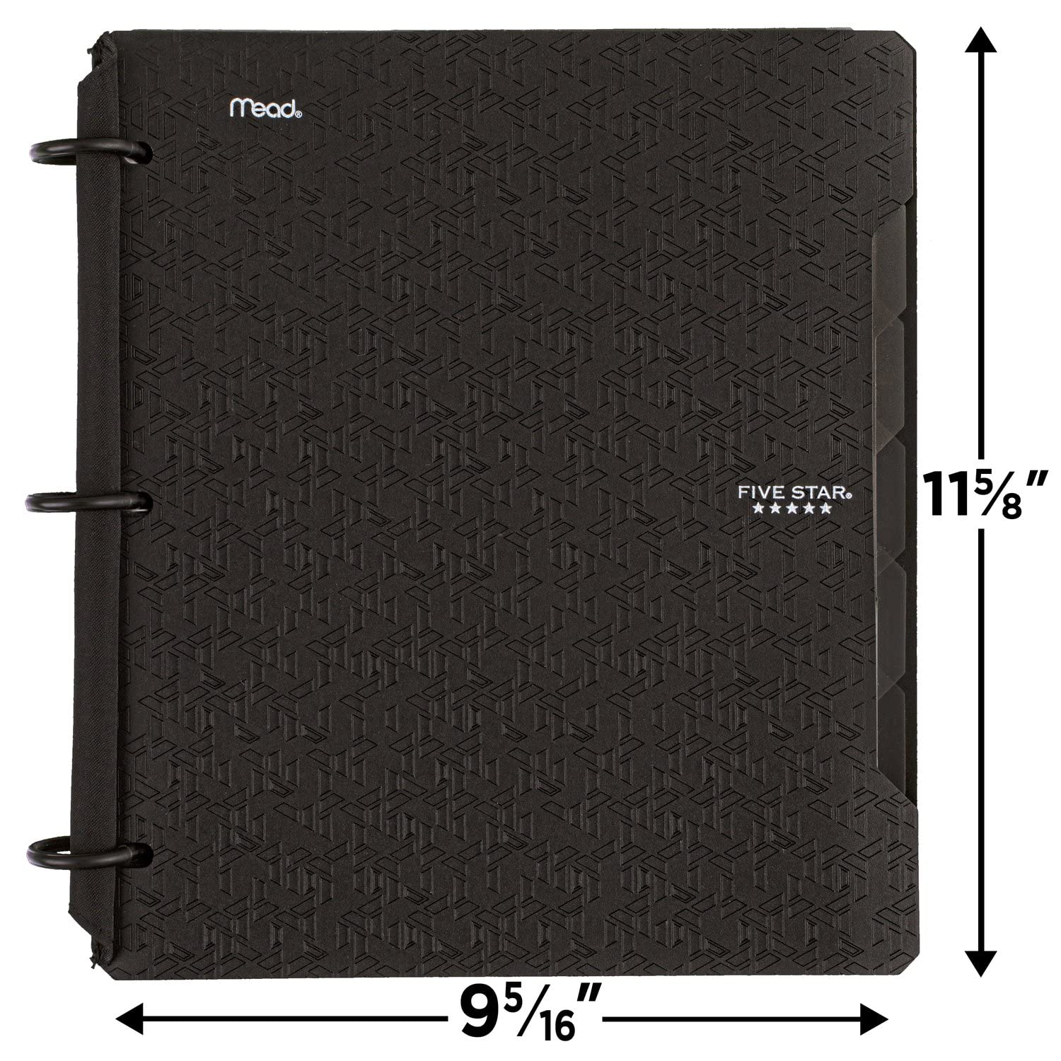 5-Star Flex Hybrid NoteBinders 4 Pack - 1 Inch All-in-One Notebook & Binder Set in Black, White, Red & Green (29328AE2) | Perfect for School, Office & Home Organization
