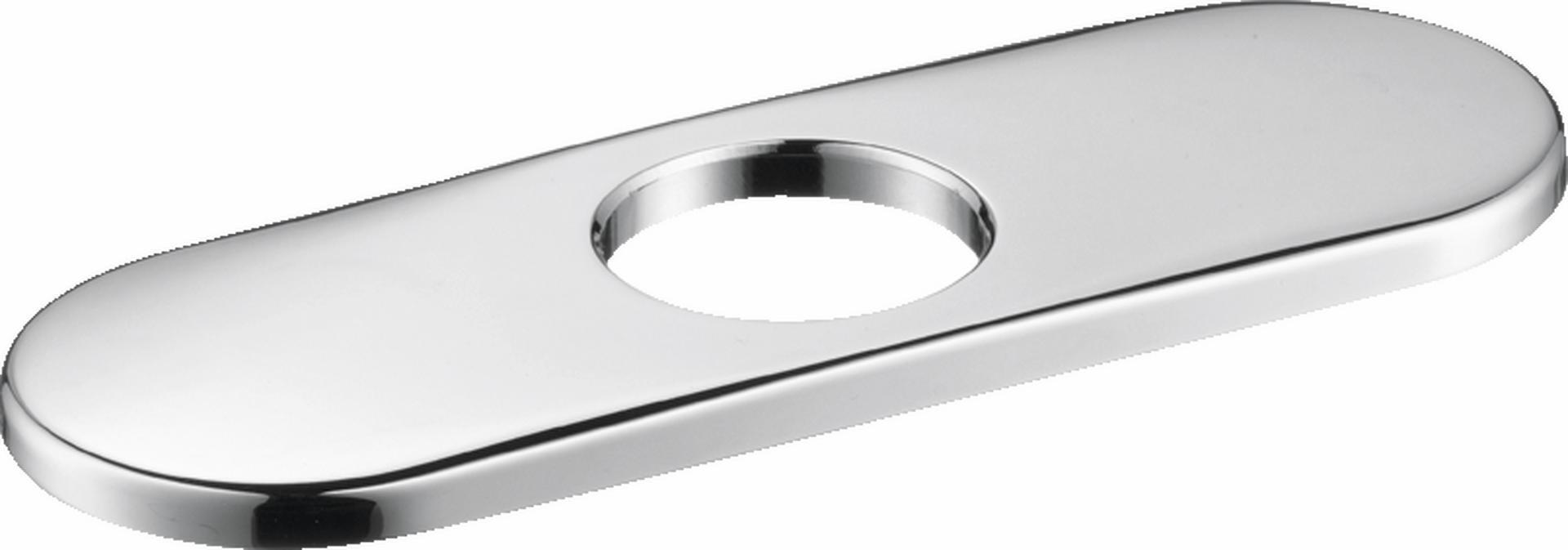 Hansgrohe 06490000 Chrome 6-Pack Escutcheon (Deck Plate) for Modern Faucets - Perfect for Bathroom & Kitchen Sink Installation