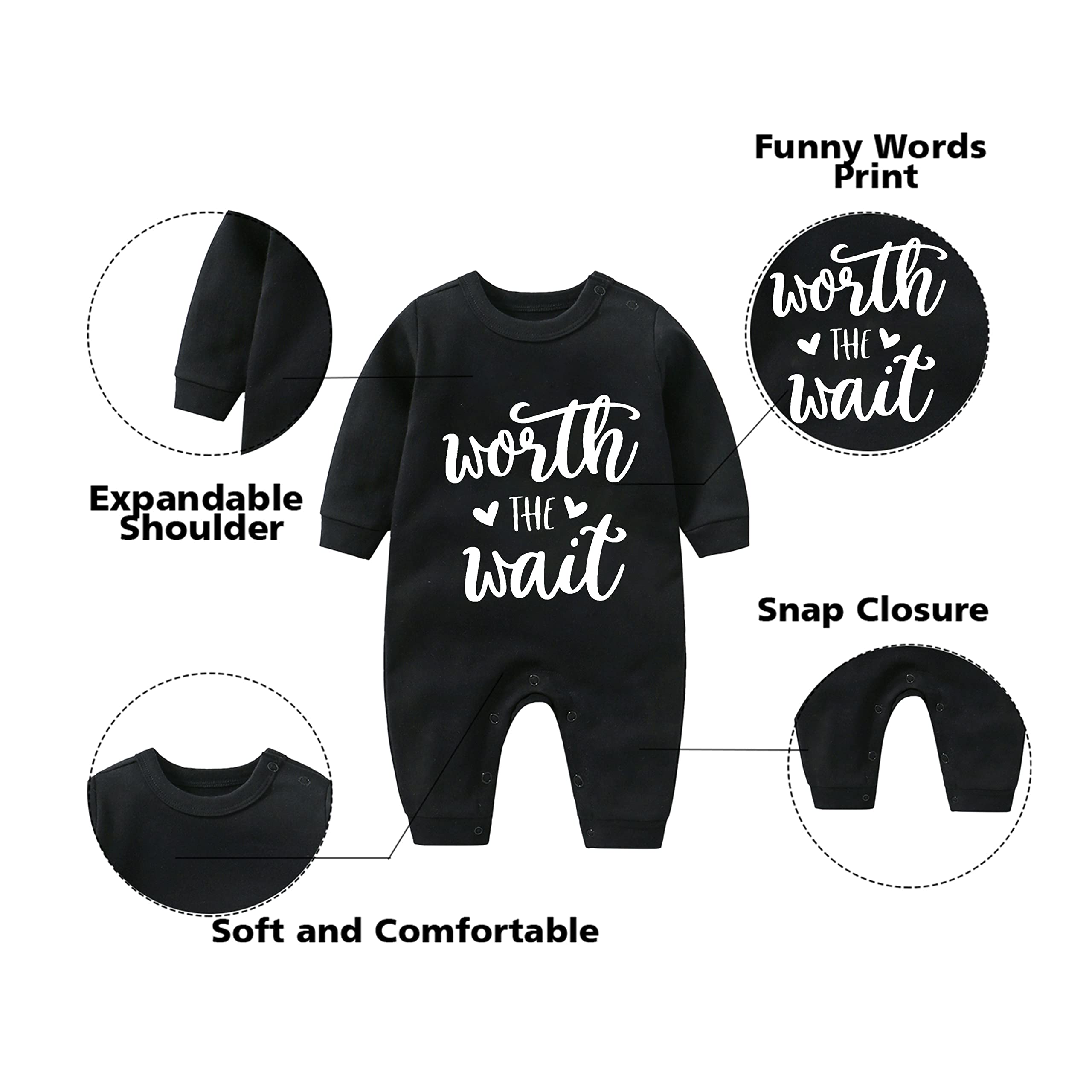 YSCULBUTOL Baby Twins Bodysuits - Long Sleeve Jumpsuit for Boys & Girls | Playtime & Photo Shoots