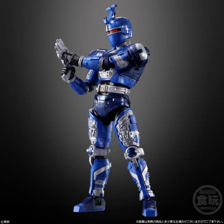Bandai Shokugan Modeling Project SMP Juukou B-Fighter (Big Bad Beetleborgs) Blue Beet Model Kit – Build & Display Anime Robot Action Figure for Collectors & Fans