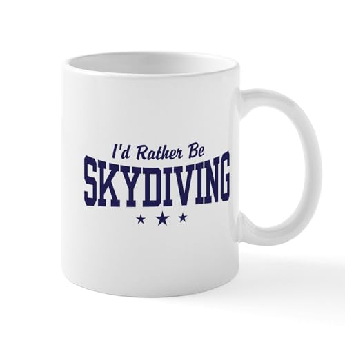 White - I'd Rather Be Skydiving Mug