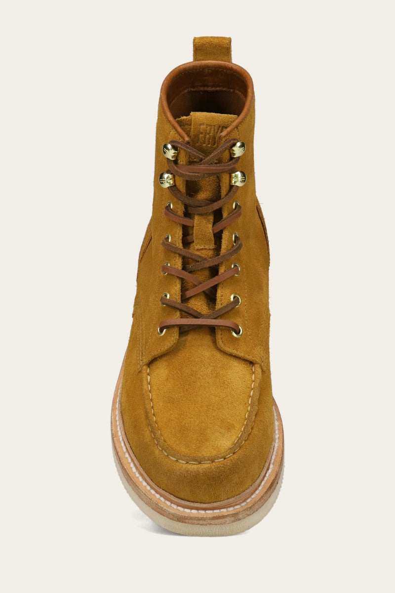 Hudson Work Boots for Men - Comfortable & Durable Steel Toe Wedge Boots for Construction, Hiking & Outdoor Work