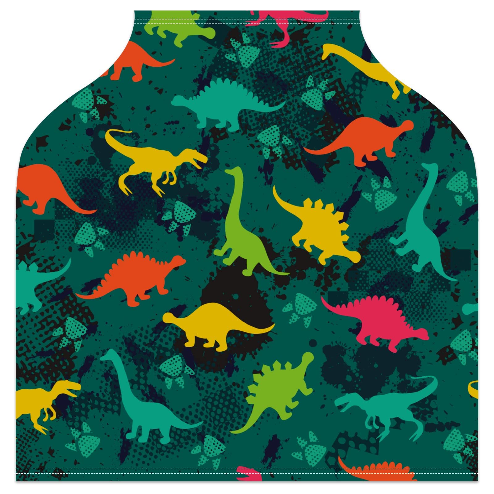 Dinosaur Print Baby Car Seat Cover & Nursing Scarf - Soft, Breathable, Stretchy Infant Car Canopy for Boys & Girls - Perfect for Strollers, Breastfeeding, and Car Seat Protection