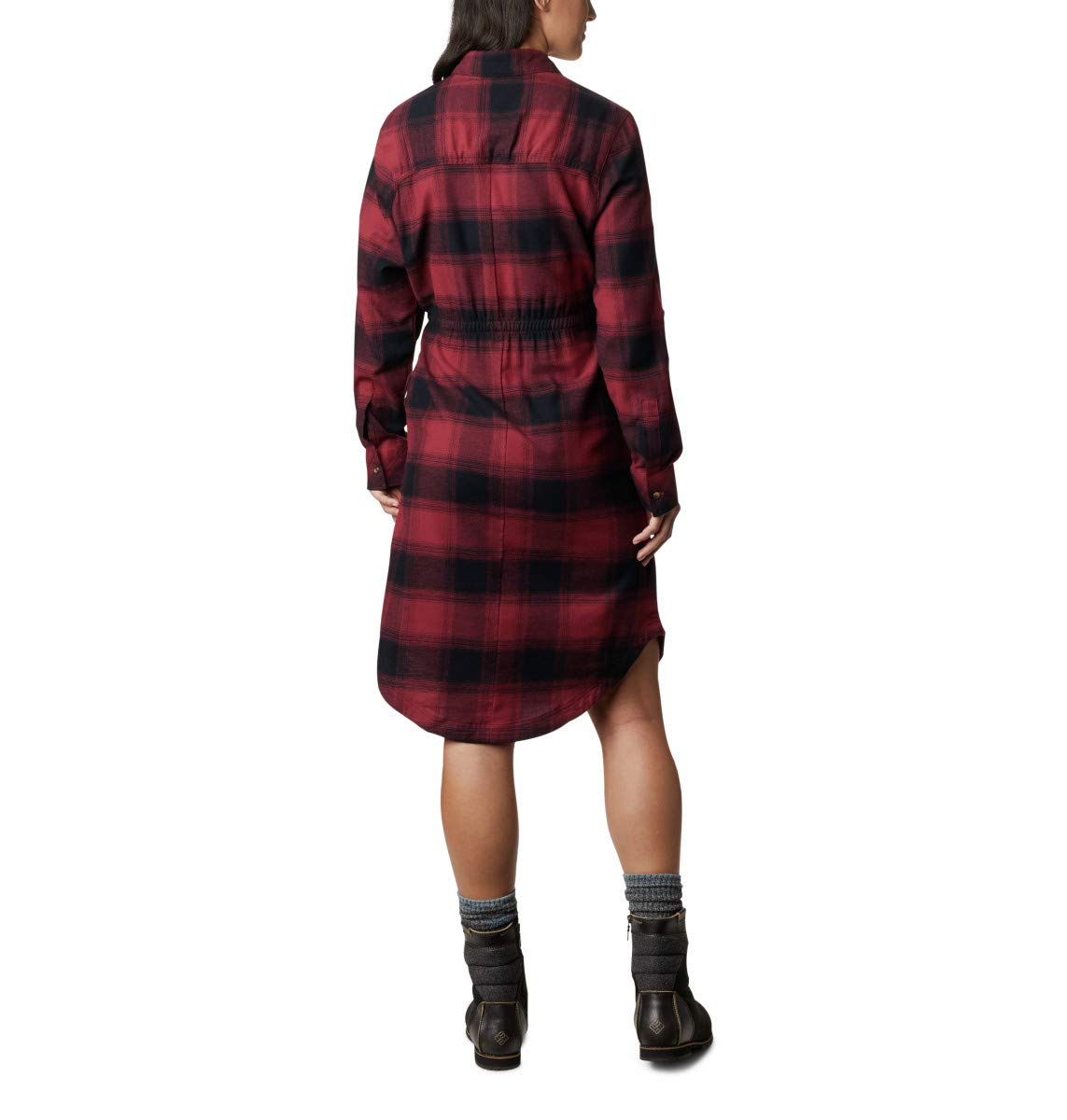 Columbia Women's Pine Street Long Sleeve Button Down Shirt Dress - Casual Summer Flowy Dress for Outdoor Activities, Travel & Work Wear