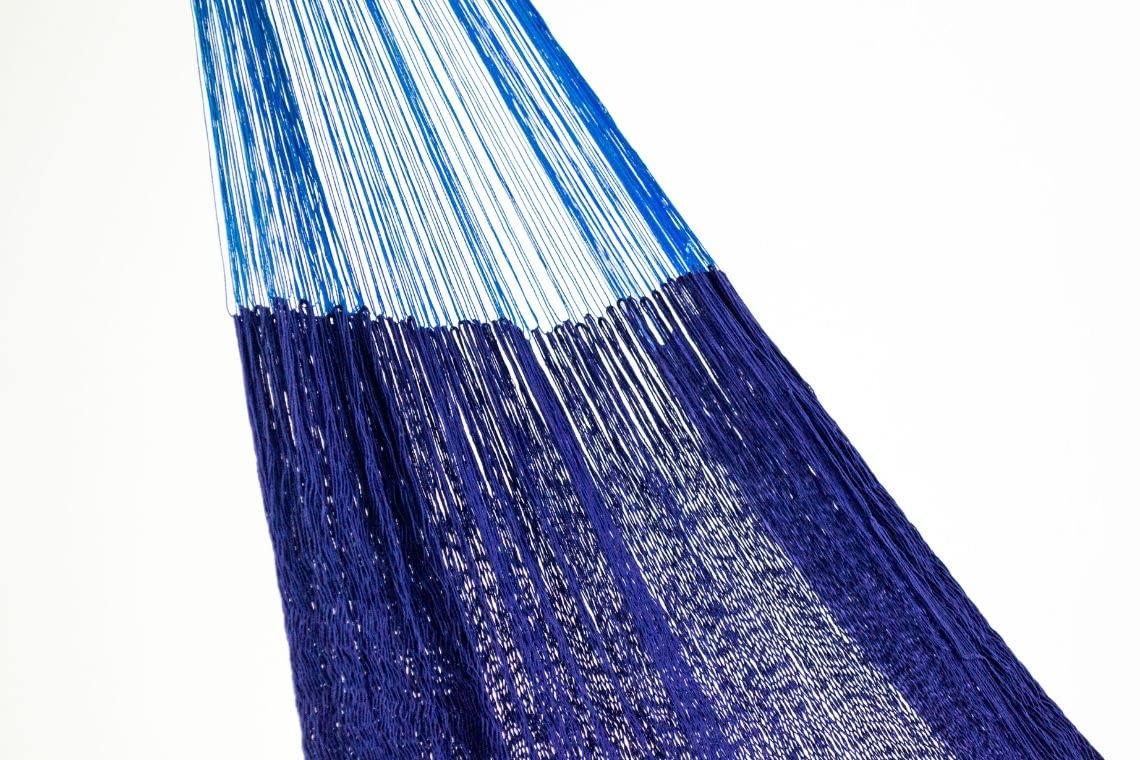 Premium Double Hammock with Stand - Dark Blue for Outdoor Relaxation, Backyard Lounging & Camping Comfort