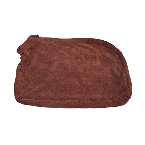 Premium Microfiber Dog Bathrobe Towel - Soft & Absorbent Brown Pet Robe (M: 82cm Length x 62cm Width) - Perfect for Post-Bath Drying, Grooming, and Spa Days at Home