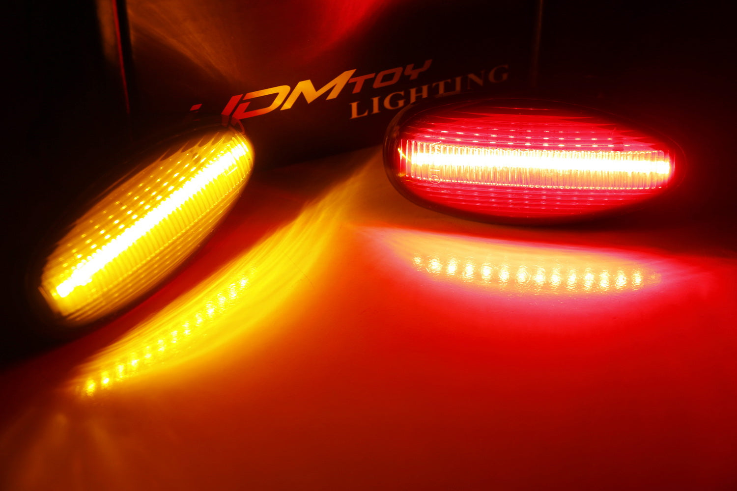 Clear Lens Full LED Rear Bed Side Marker Lights for 2008-2014 Chevy GMC 2500 3500HD Trucks - Bright Safety Lights for Night Driving & Off-Road Adventures