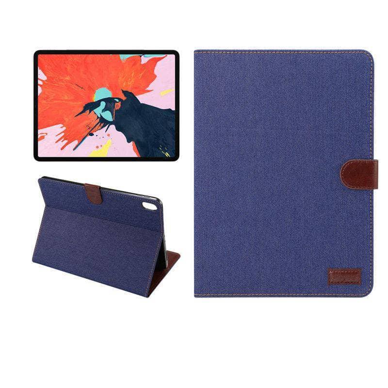 Premium Cowboy Leather Look Stand Case for iPad Pro 11 (2021-2024) - Slim Protective Cover with Adjustable Viewing Angles | Perfect for Work, Travel & Home Use