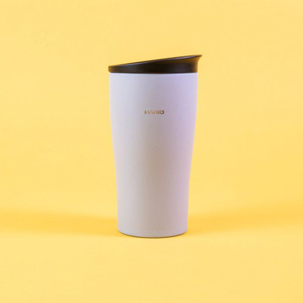 Hario Vacuum Insulated Stainless Steel Tumbler - 20oz Double Wall Coffee Travel Mug with Lid - Keeps Hot & Cold for Hours - Perfect for Office, Commuting & Outdoor Activities