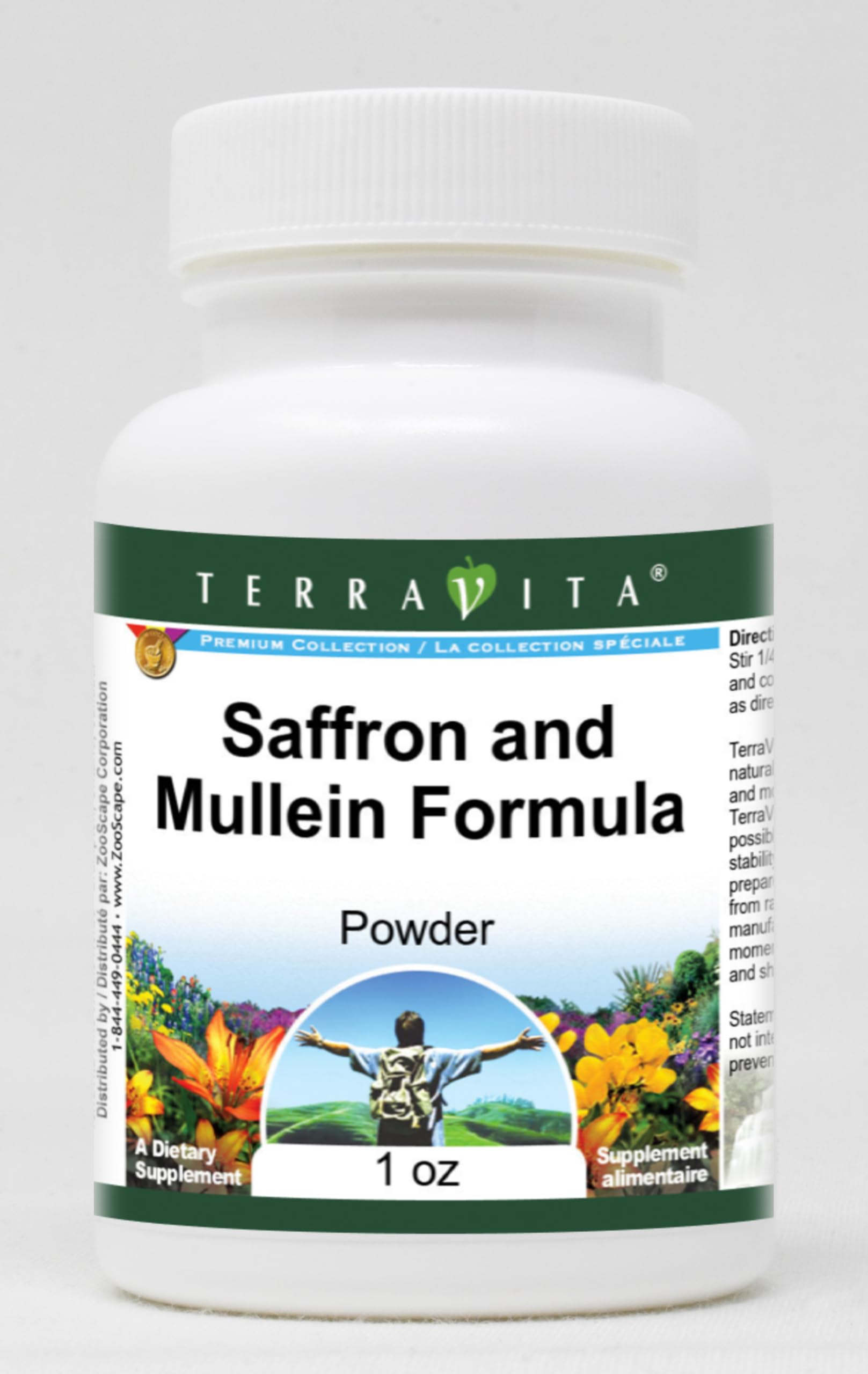 Premium Saffron & Mullein Herbal Powder - 1 oz (ZIN: 513983) | Immune Support Supplement for Tea, Smoothies & Wellness Recipes