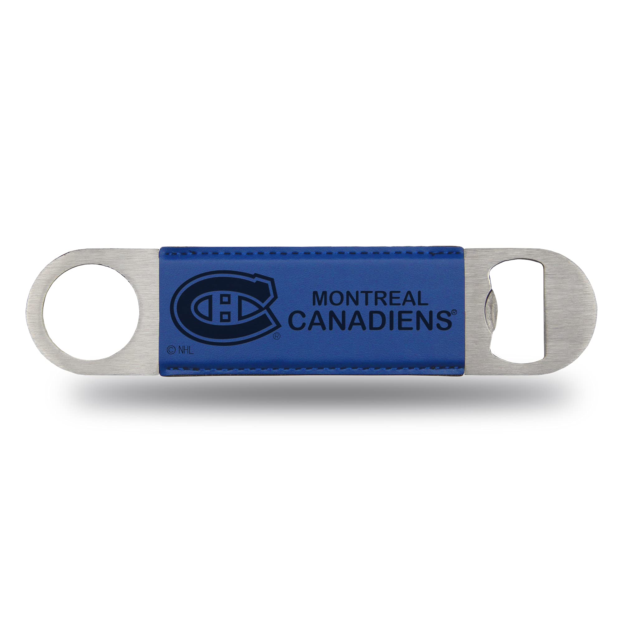 NHL Laser Engraved Bar Blade - Premium Faux Leather Beverage Accessory for Hockey Games, Parties & Sports Bars - Perfect for Game Day Celebrations & Fan Gatherings