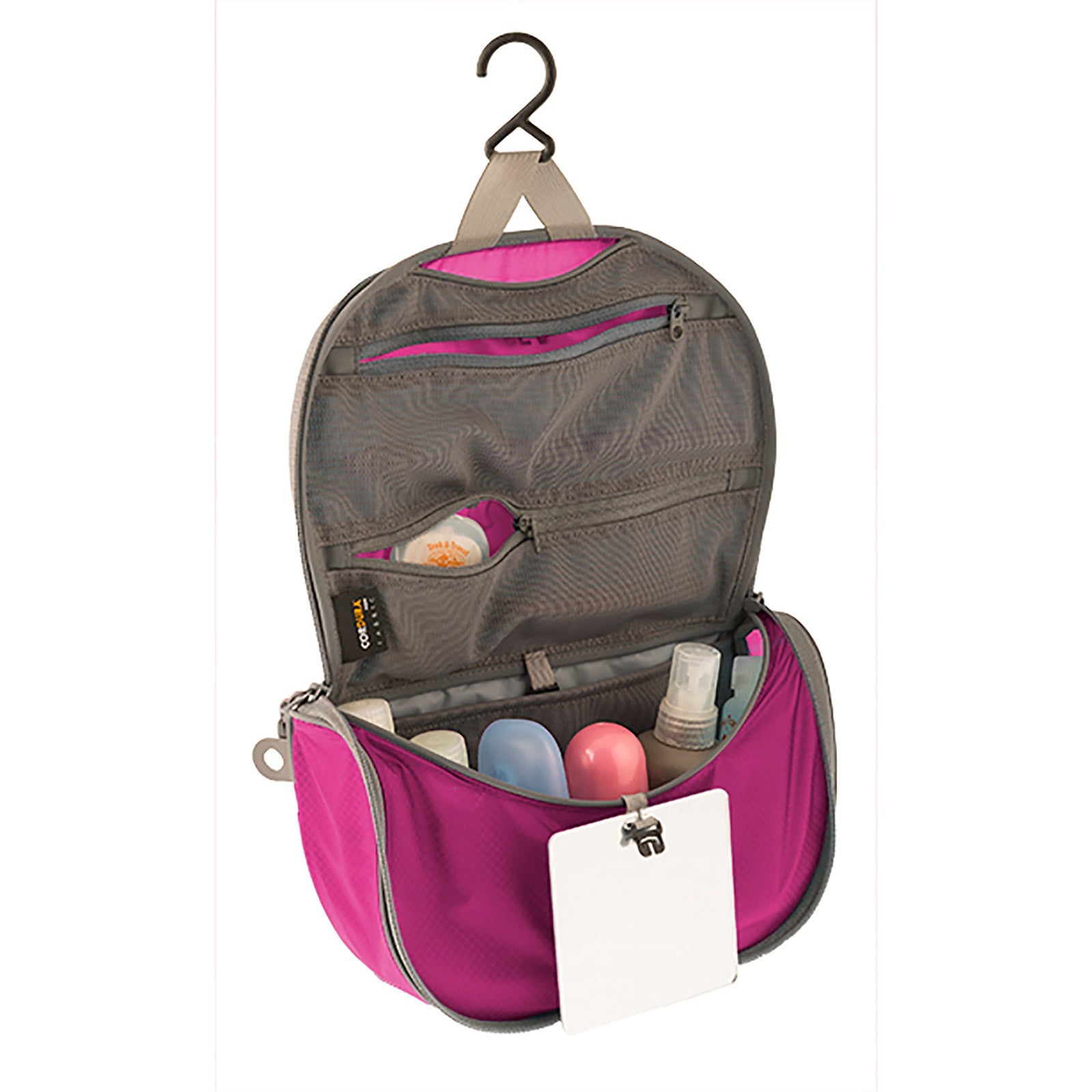 Sea to Summit Travelling Light Hanging Toiletry Bag - Waterproof Travel Cosmetic Organizer for Camping, Hiking & Backpacking - Compact Hanging Toiletry Case with Multiple Pockets