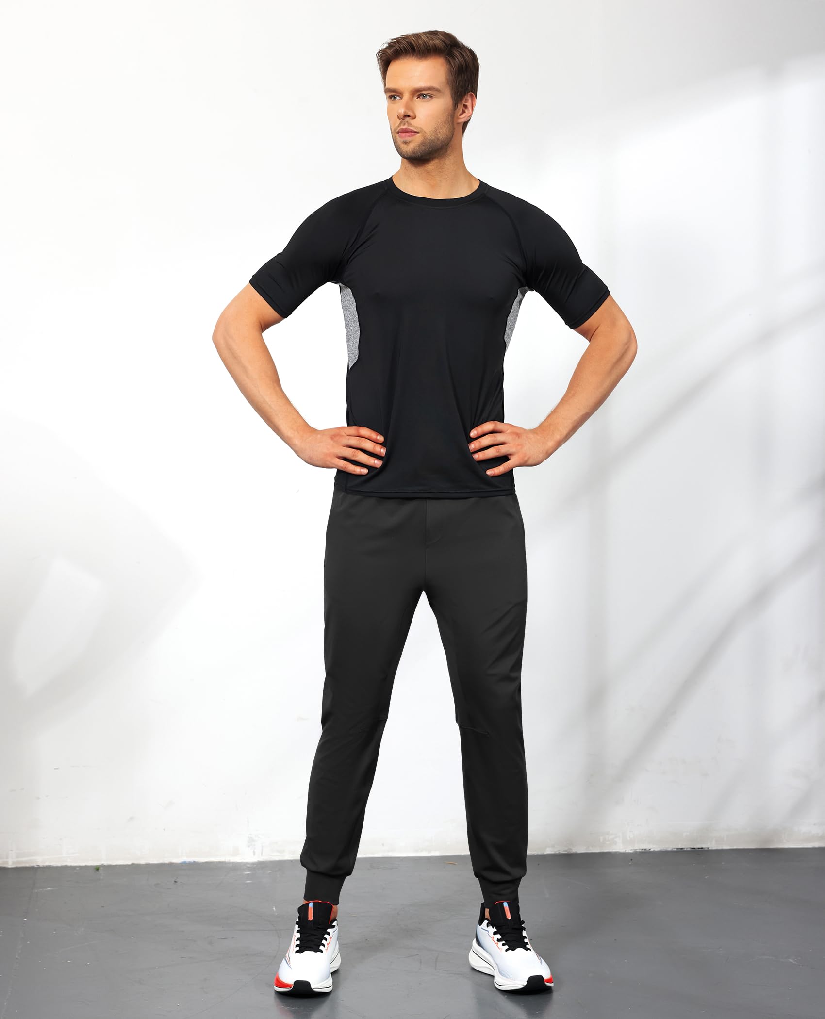 Men's Athletic Sweatpants with Zipper Pockets - Gym Workout Joggers, Running & Training Pants for Men - Perfect for Gym Sessions, Outdoor Runs & Casual Wear