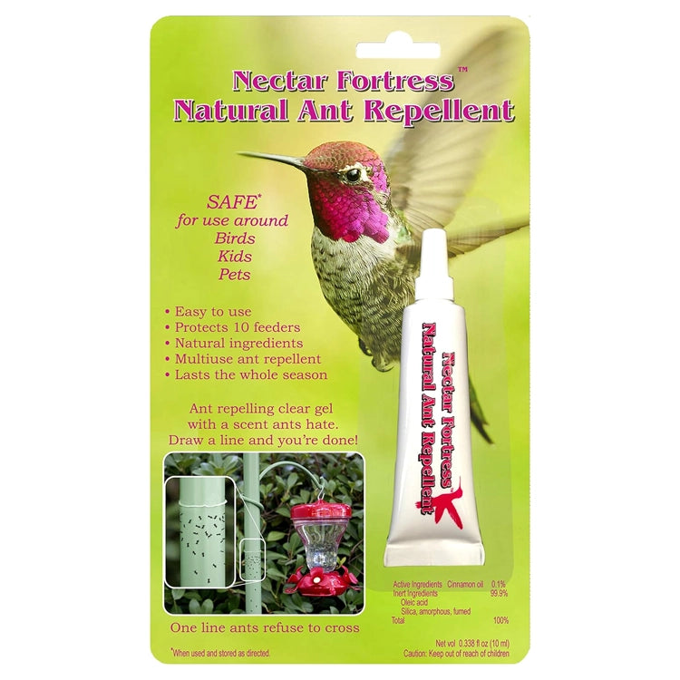 Natural Hummingbird Ant Repellent - Nectar Fortress Outdoor Safe Ant Deterrent for Gardens, Patios & Bird Feeders | Eco-Friendly Pest Control Solution for Home & Yard Protection