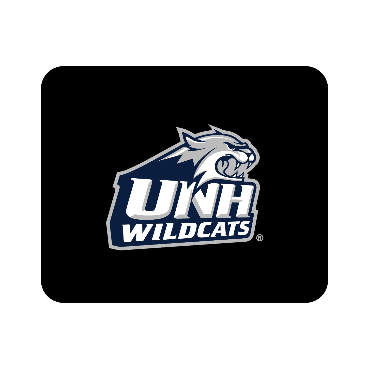UNH University of New Hampshire Logo Mouse Pad - Non-Slip Fabric Gaming & Office Desk Mat for Computers, Laptops - Classic Black Design for Students & Alumni - Perfect for Dorm, Work & Home Office Use