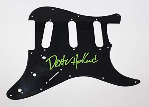 Genuine Dexter Holland Signed Autographed Fender Stratocaster Ebony Pickguard - The Offshell Come Out and Play - Collectible Memorabilia for Music Fans & Guitar Enthusiasts - Perfect for Display, Gifts, and Rock Music Collections