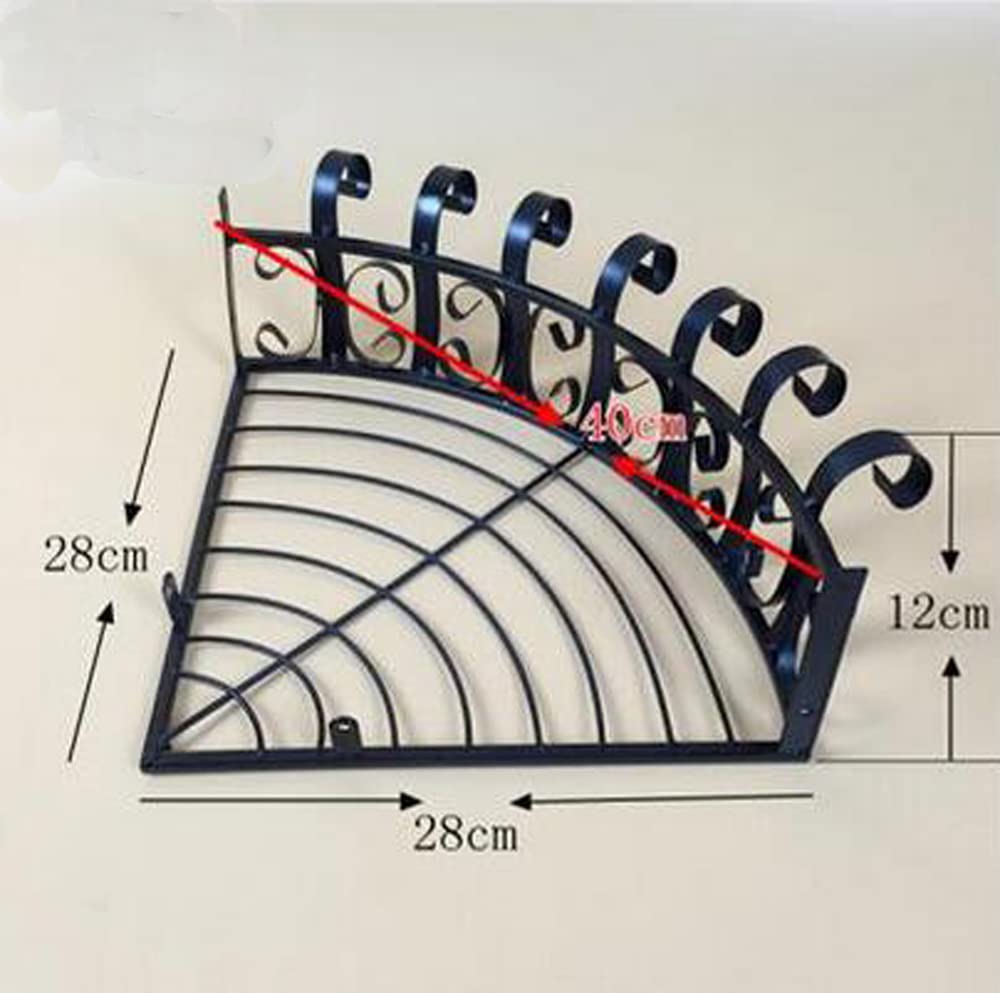 Rustic Iron Floating Bathroom Shelf - White Wall Mounted Corner Shelf for Over Toilet Storage | Farmhouse Organizer for Bathroom, Bedroom, Living Room & Kitchen Decor | Perfect for Small Spaces & Home Organization