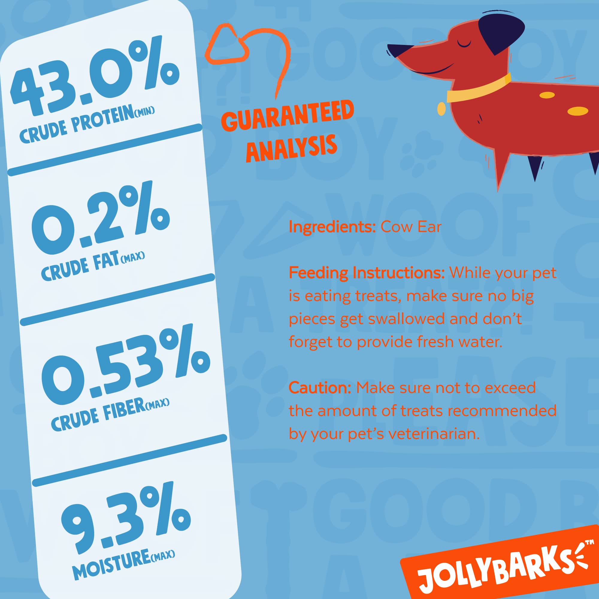 JollyBarks White Cow Ears for Dogs - Natural Long-Lasting Dog Chews, Rawhide-Free Healthy Treats for Small, Medium & Large Breeds (12 Pack) - Perfect for Training, Teething & Dental Care