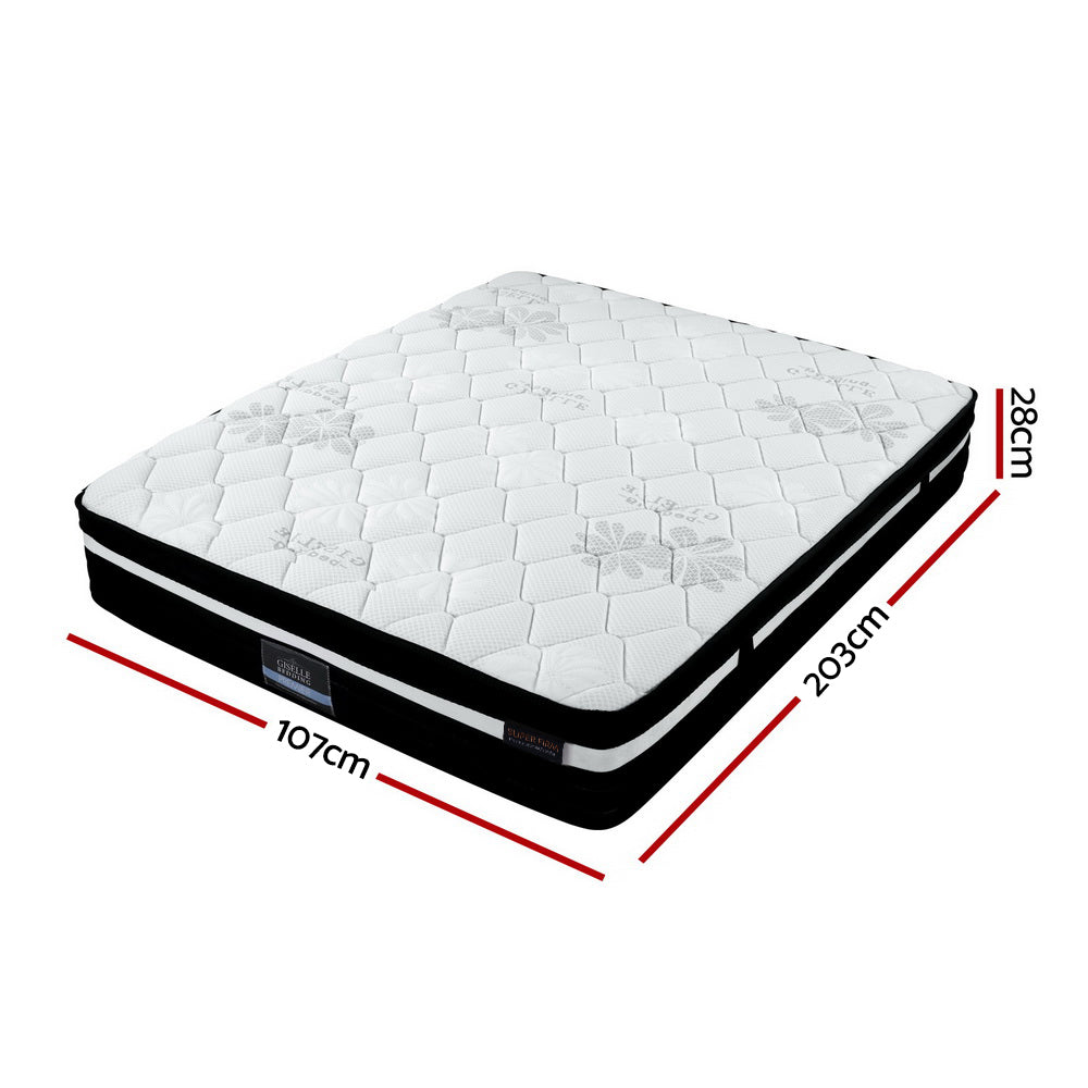 Extra Firm Regine Series Euro Top Mattress 28CM Thick King Single - Premium Support for Back Pain Relief, Ideal for Side Sleepers & Hot Sleepers, Perfect for Master Bedrooms & Guest Rooms