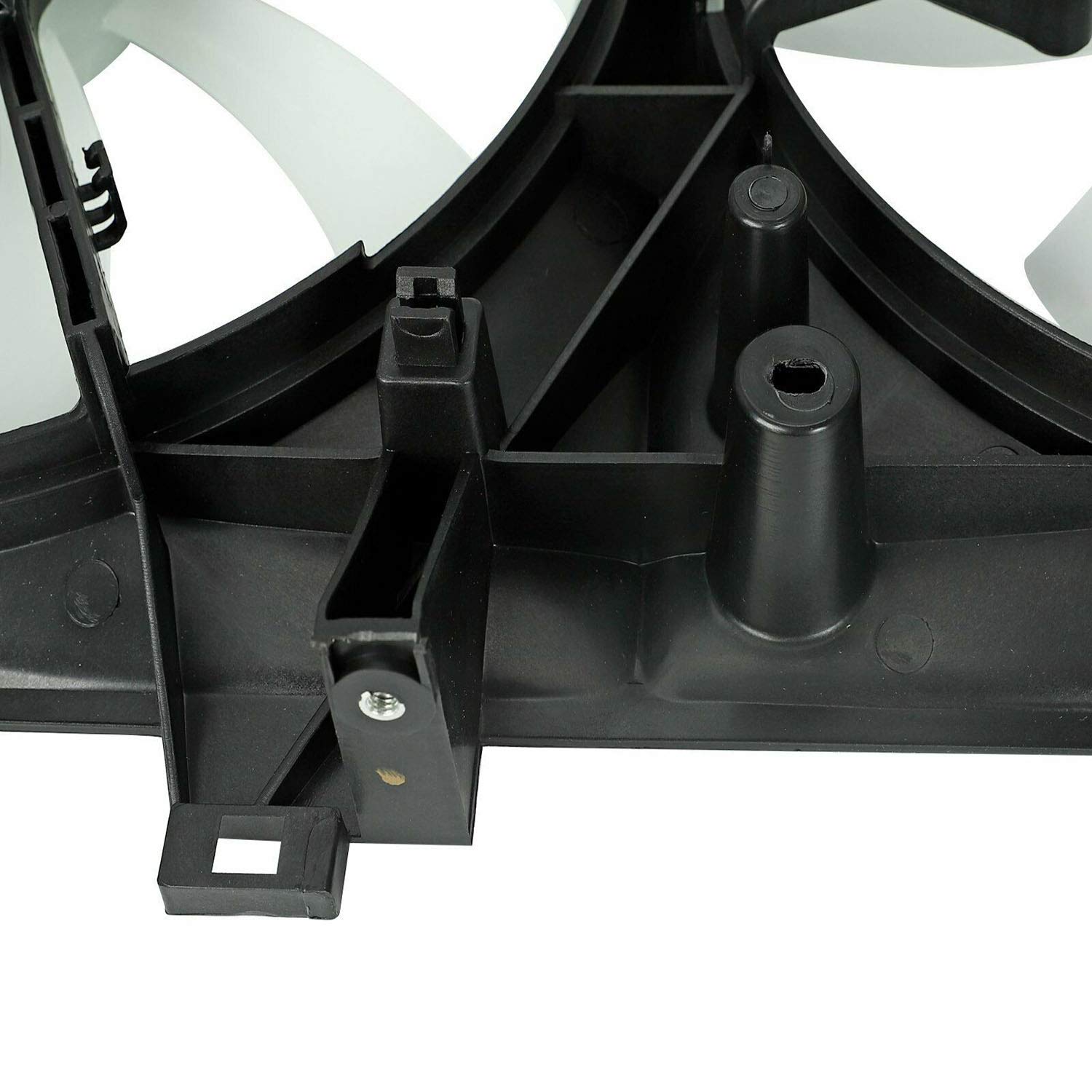 TYFYB Dual Condenser Cooling Radiator Fan 7+9 Blades 12V for 2012-2017 Toyota Camry 2.5L L4 - Compatible with Part Numbers TO3115169, 622760, 674-60106 (Black/White) - Perfect for Engine Cooling & AC System Performance