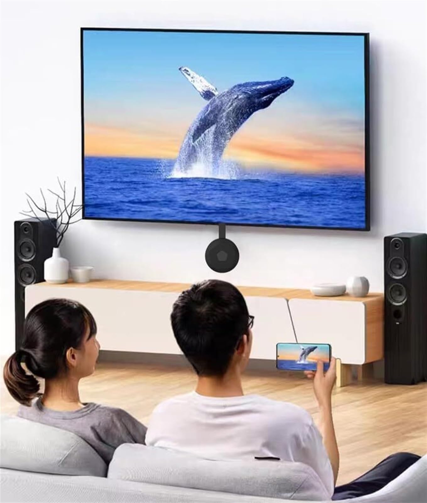 Castview TV Streaming Device - 1080p Wireless Display Adapter & Screen Projector for Smart TV, Laptop, Phone | Perfect for Home Entertainment, Office Presentations & Gaming