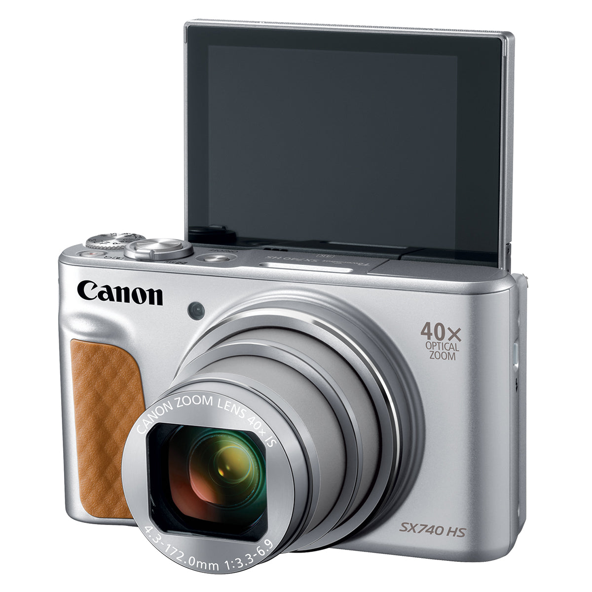 Canon PowerShot SX740 HS Digital Camera with 40x Optical Zoom, 20.3MP, 4K Video, WiFi & Bluetooth (Silver) - Perfect for Travel, Vlogging, and Wildlife Photography