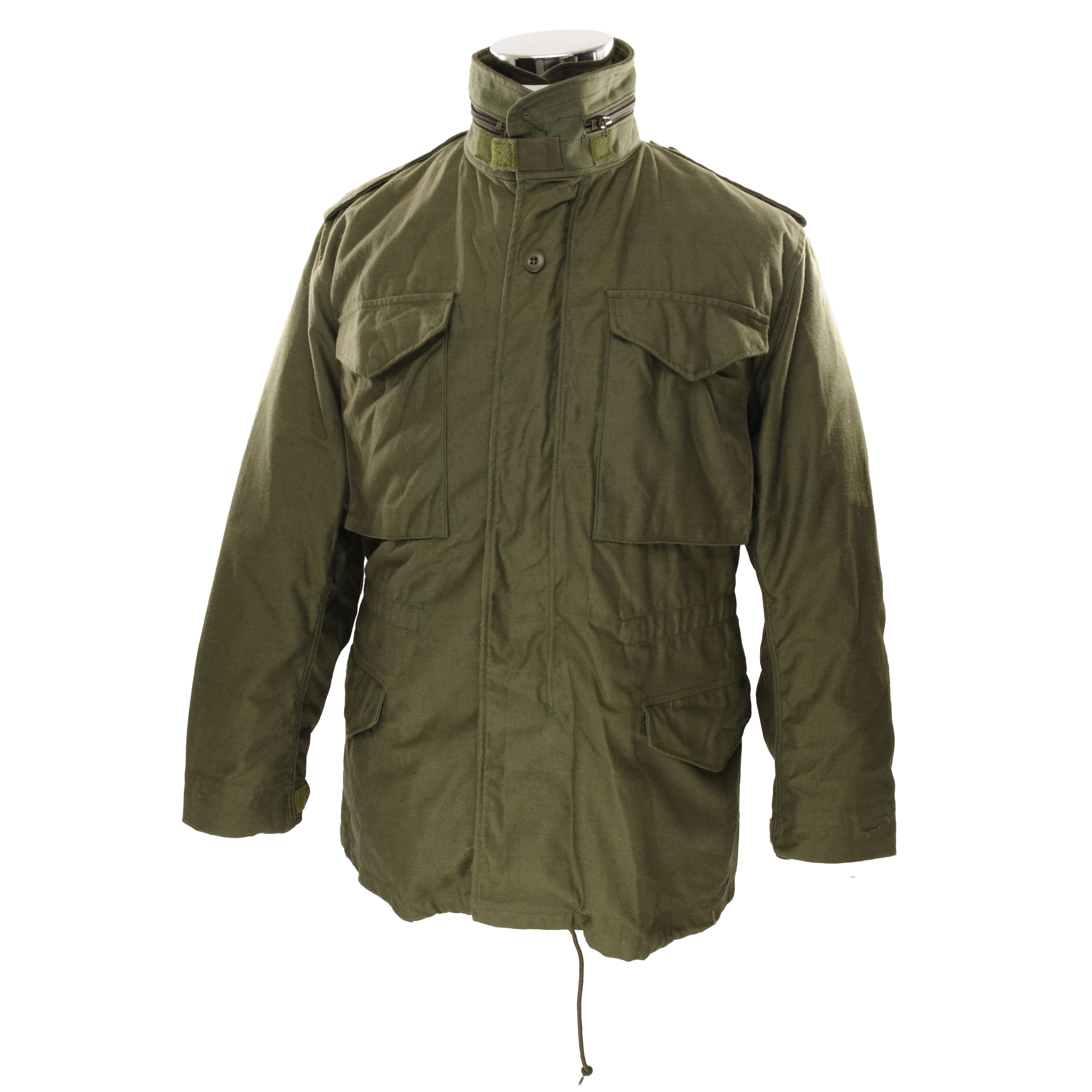 Vintage US Army M1965 M65 Field Jacket 1987 Small Regular Deadstock NOS - Military Green Outerwear for Men, Cold Weather & Outdoor Activities