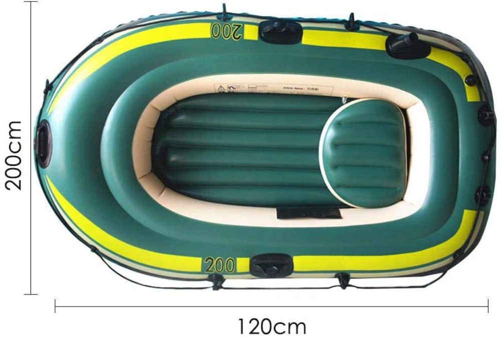**2/3 Person Inflatable Kayak Boat - Portable Canoe for Outdoor Drifting, Fishing & Travel - Lightweight & Durable for Lakes, Rivers & Camping Adventures**