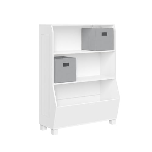 White With Gray Bins