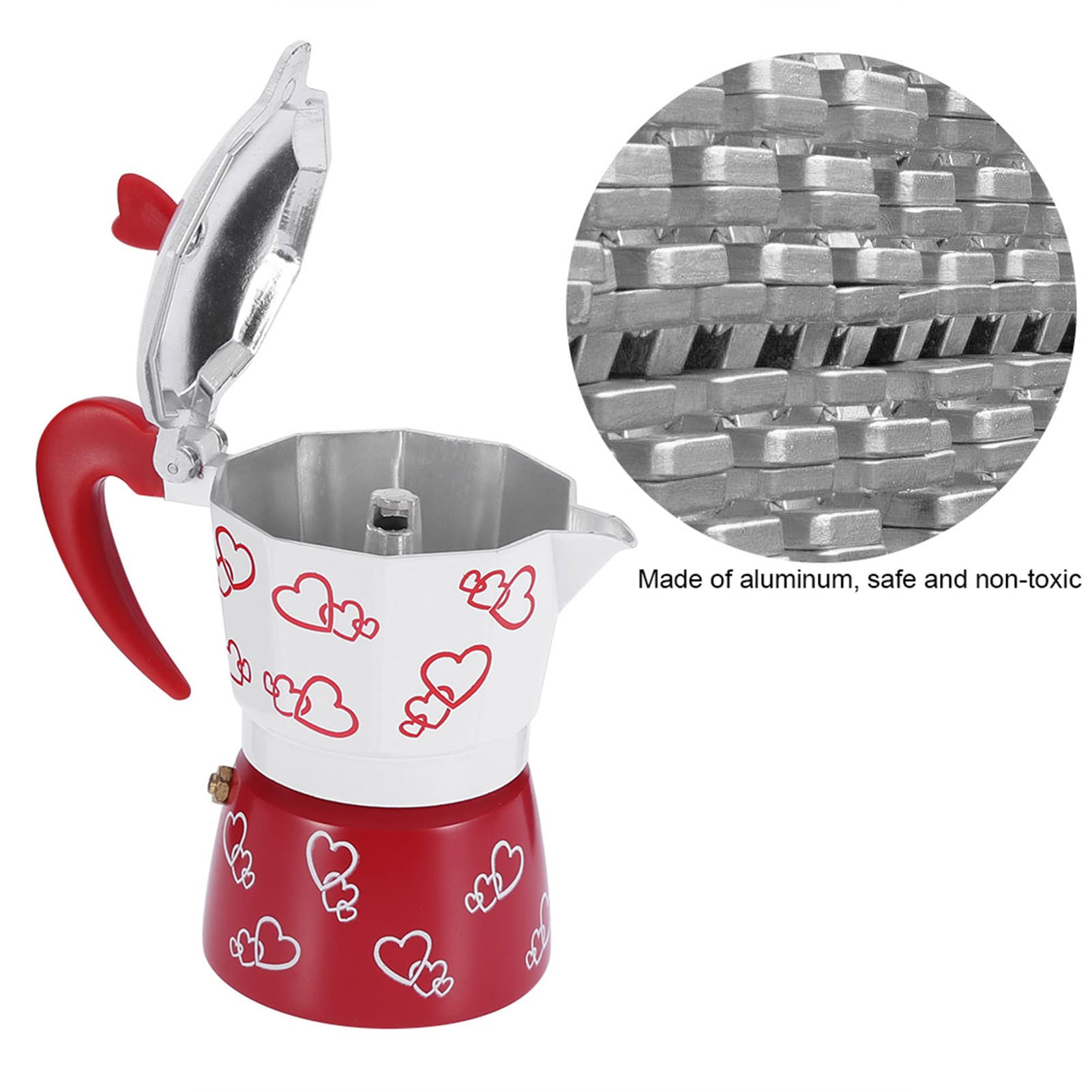 Premium Aluminum Stovetop Espresso Coffee Maker - Reusable Italian Style Moka Pot for Home & Office Use - Perfect for Espresso, Latte & Cappuccino - Large Size (6-Cup) - Ideal for Camping, Gifts & Daily Coffee Brewing