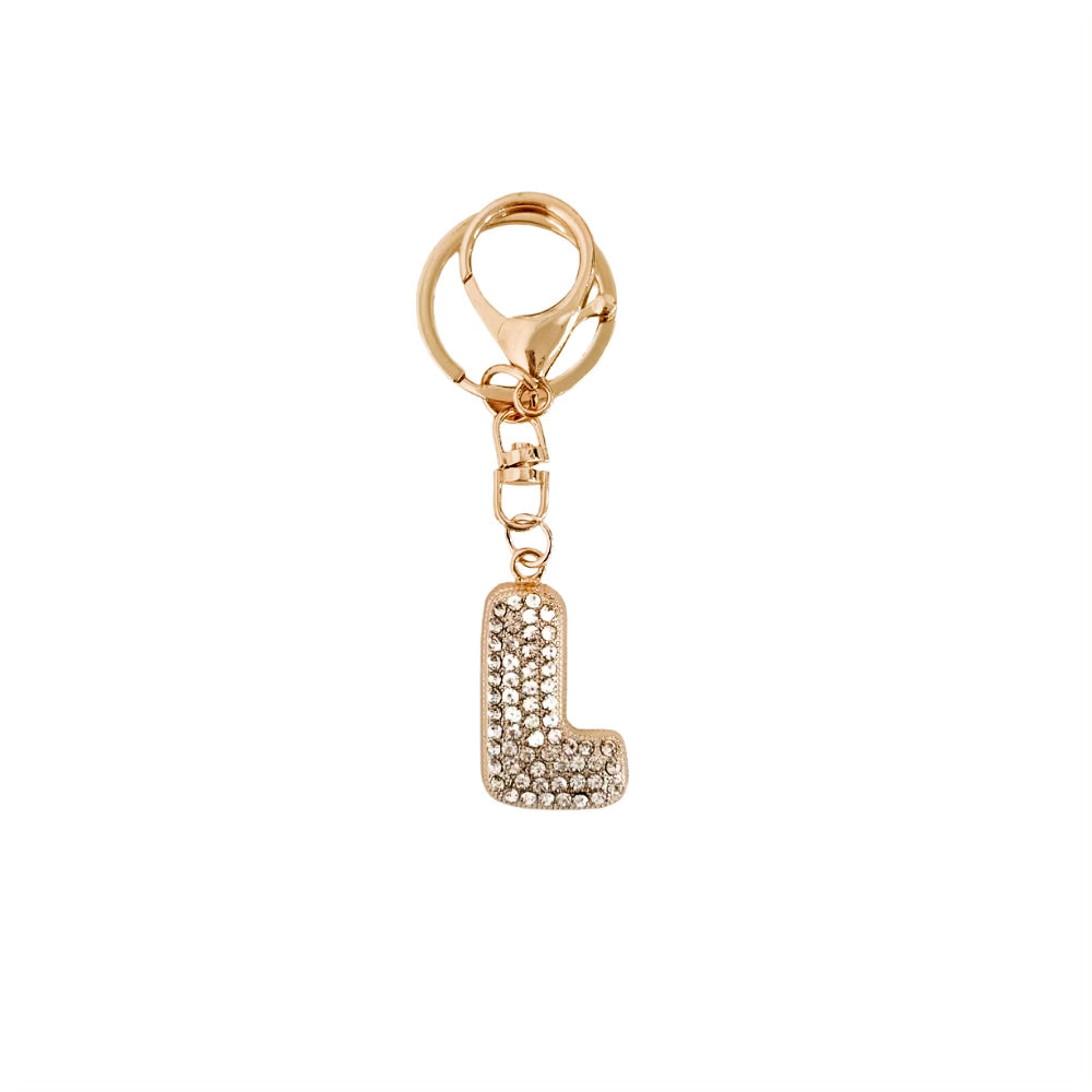 Personalized Diamond Initial Bag Charm - Elegant Monogram Jewelry for Handbags, Backpacks & Purses | Perfect Gift for Women & Fashion Accessories