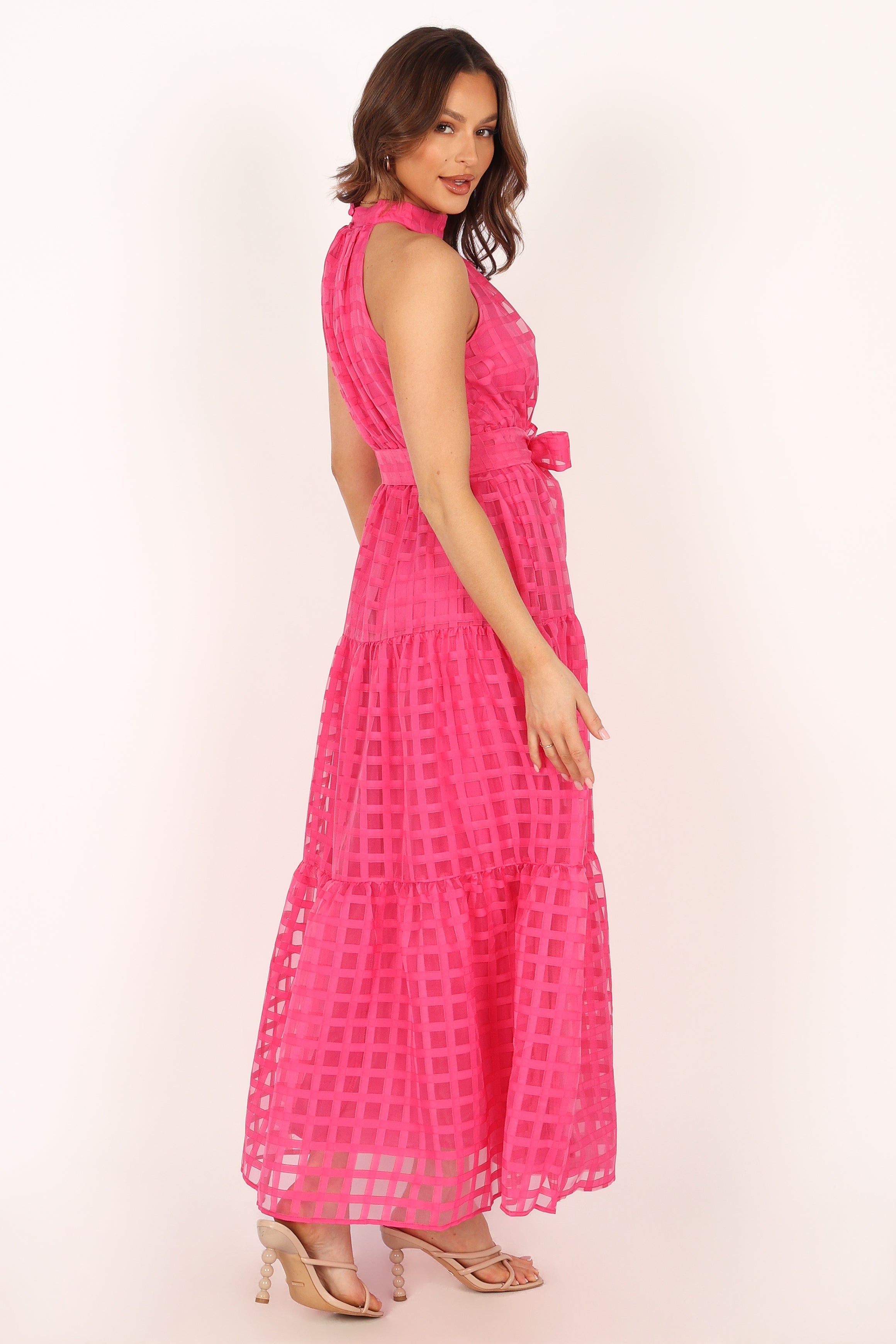 Elegant Calea Maxi Dress in Pink - Flowy Summer Dress for Women, Perfect for Beach Vacations, Weddings & Casual Outings
