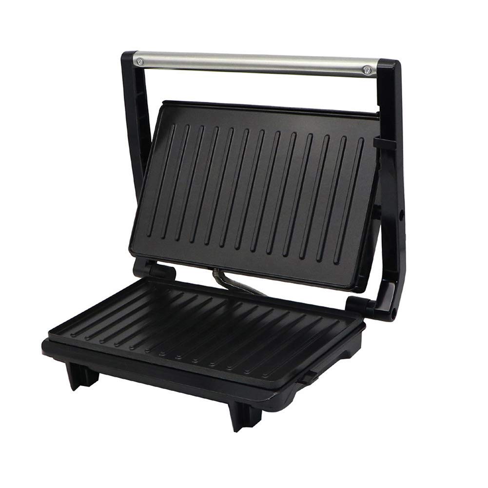Electric Indoor Grill & Griddle Press - Reversible Nonstick Plates, Stainless Steel, Doubles as Flat Grill for More Cooking Space | Perfect for Kitchen, Dorm, RV & Small Spaces