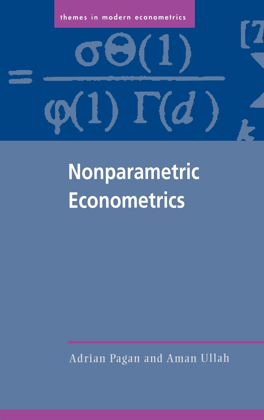 Nonparametric Econometrics: Theory and Applications in Modern Econometric Analysis | Essential for Researchers & Data Scientists