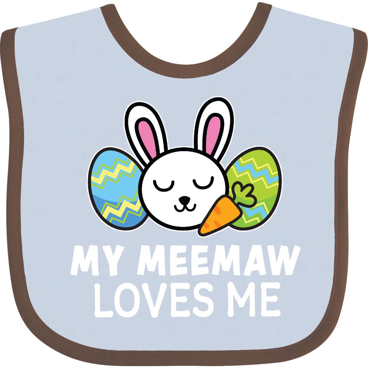 Inktastic Bunny Easter Bib for Baby - Perfect for Easter Gifts