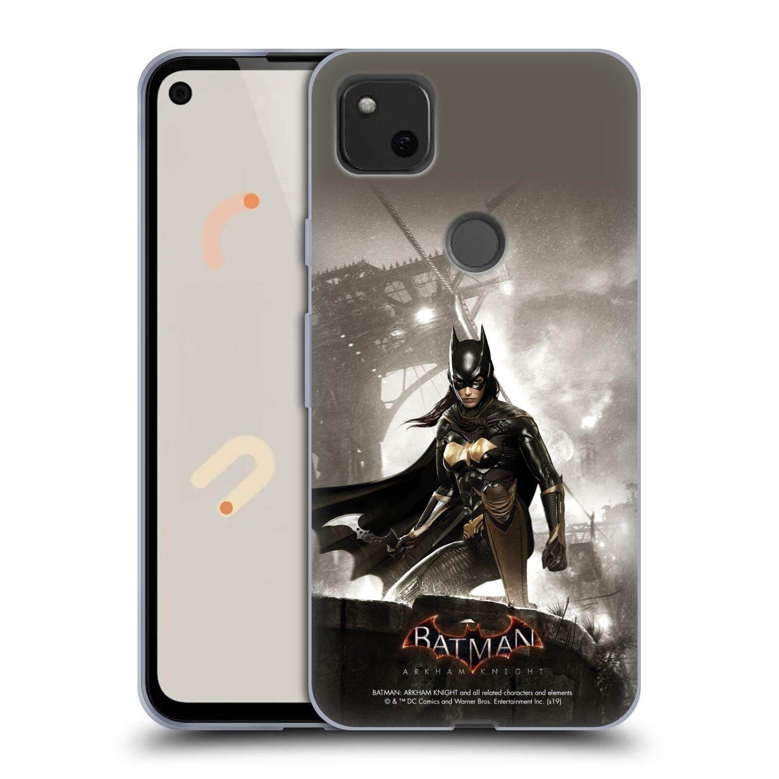 Batgirl Soft Gel Case for Google Pixel 4a - Batman Arkham Knight Design for Fans