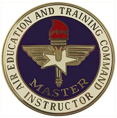 US Air Force Badge - Air Education and Training Command Master Instructor Patch - Military Collectible & Gift for Veterans, Airmen, Aviation Enthusiasts | Perfect for Display, Uniforms, Shadow Boxes & Memorabilia Collections