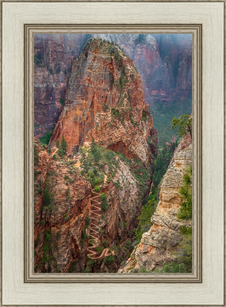 Angels Landing by Julie Kerr - Stunning Landscape Art Print for Home & Office Decor | Perfect for Living Rooms, Bedrooms, and Gifts