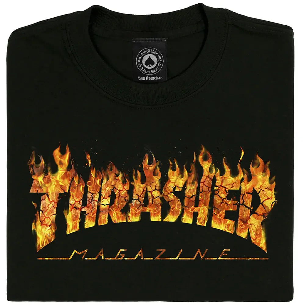 Thrasher Inferno Graphic T-Shirt for Men & Women - Vintage Skate Style Tee - Perfect for Skateboarding, Streetwear & Casual Outfits